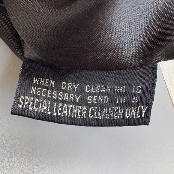 Wilsons Maxima Leather Moto Zip Short Sleeve Jacket Womens Small Punk Grunge Y2K - Picture 11 of 14